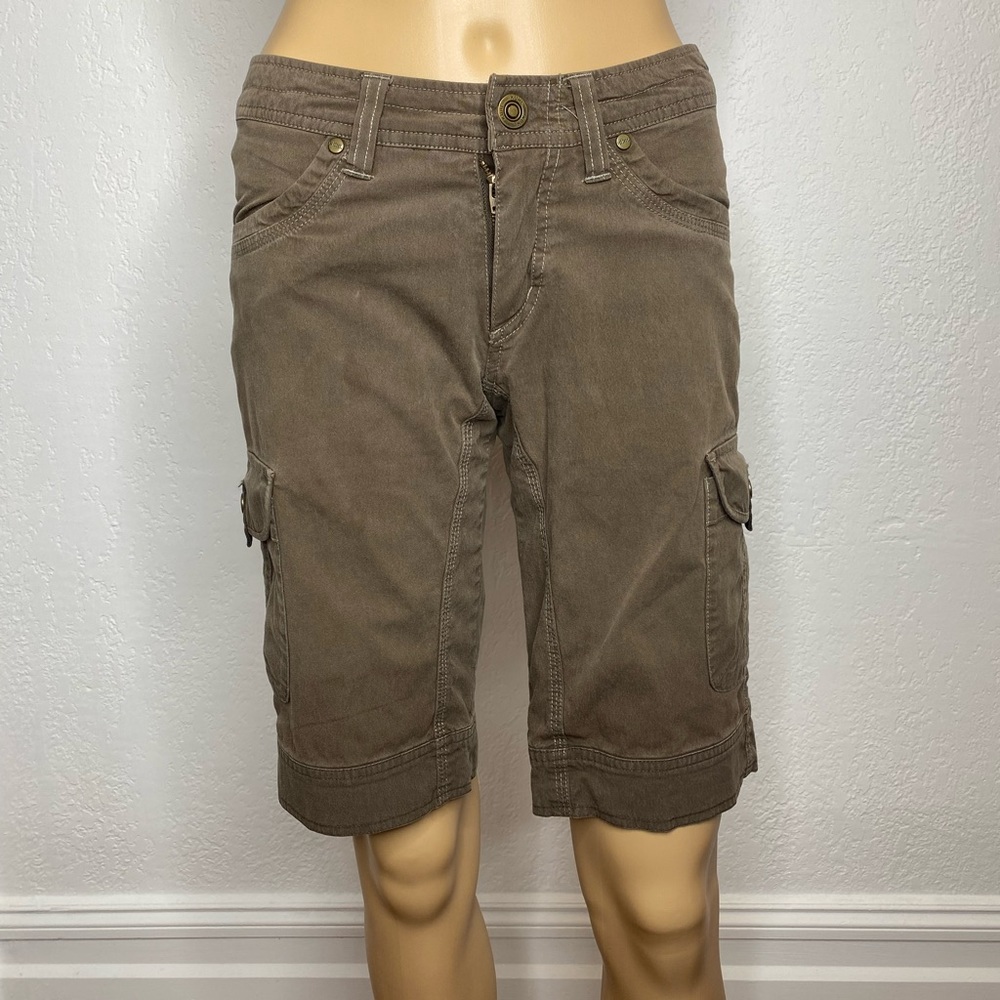Kuhl Splash 11” Bermuda Short UPF 50 Women’s Size 4 Brown Hiking Cargo GUC